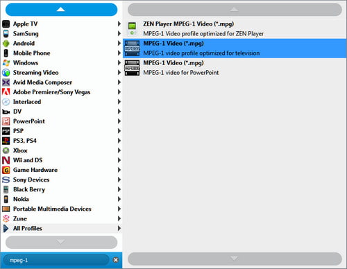 AVI to MPEG conversion