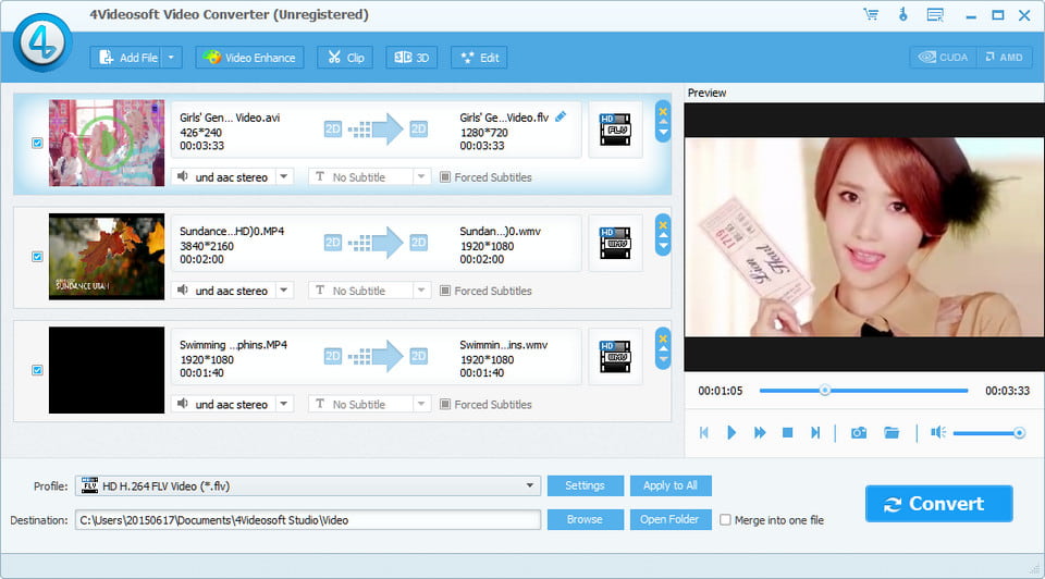 Screenshot of 4Videosoft Video Converter Platinum