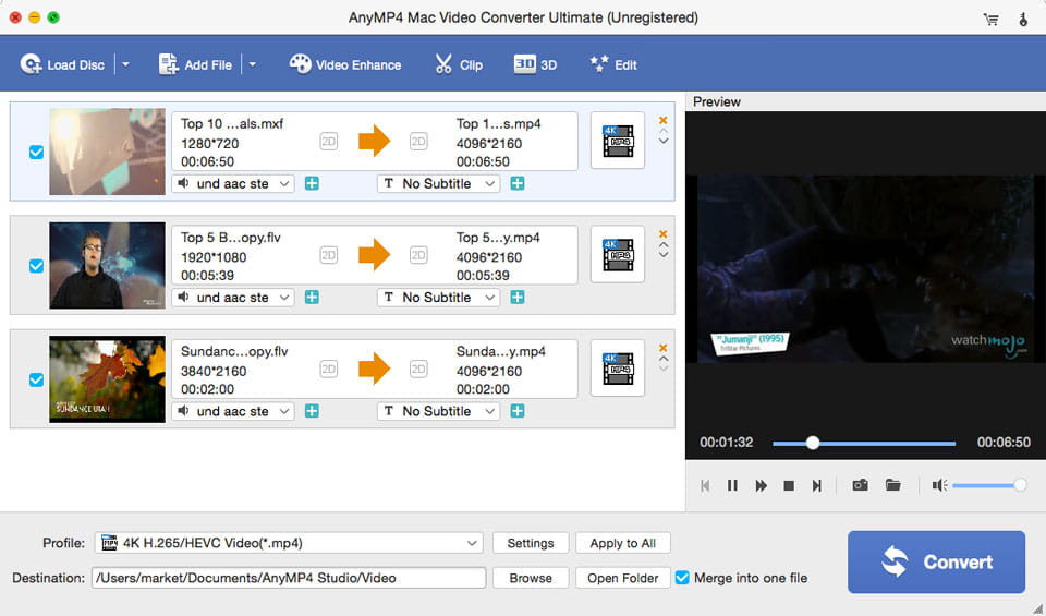 Screenshot of 4Videosoft Mac Video Converter Ultimate