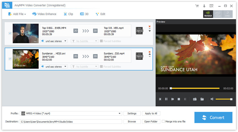 Screenshot of 4Videosoft Video Converter 5.1.22