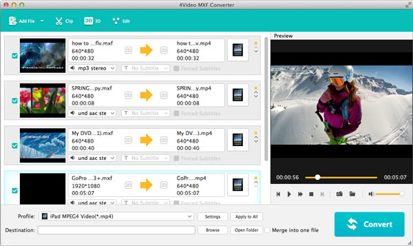 4Videosoft MXF Converter for Mac Help