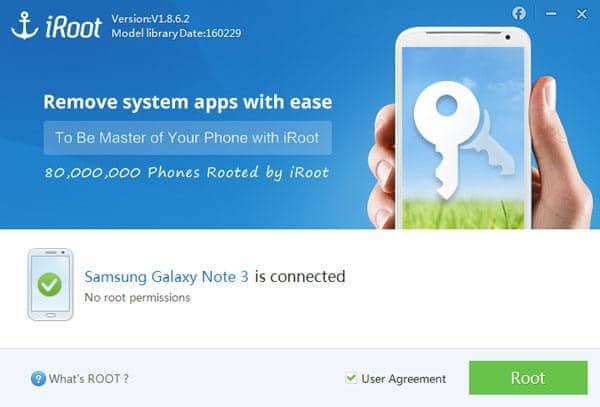 Root Android-telefoon met iRoot