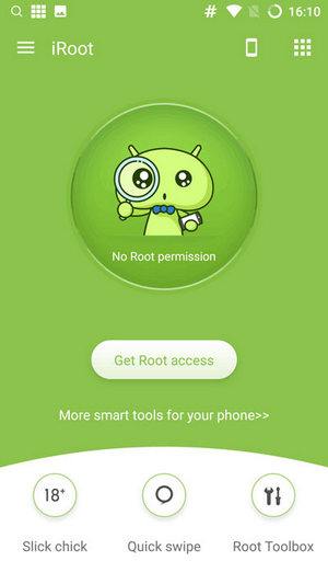 Start Android met iRoot APK