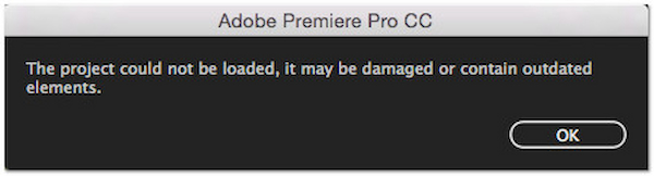 Outdated Premiere Version
