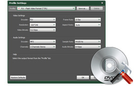 Optimize the output video/audio settings