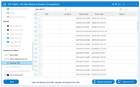 Restore backup