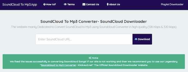 Application Soundcloud vers MP3