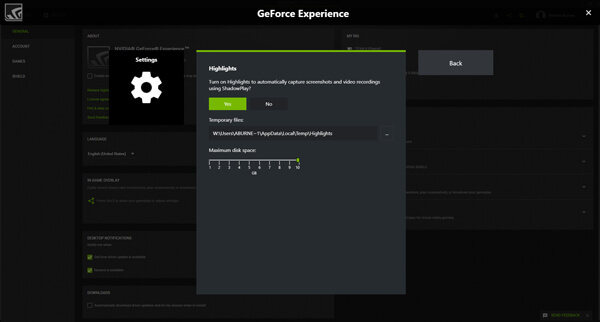 Geforce Doświadczenie Shadowplay