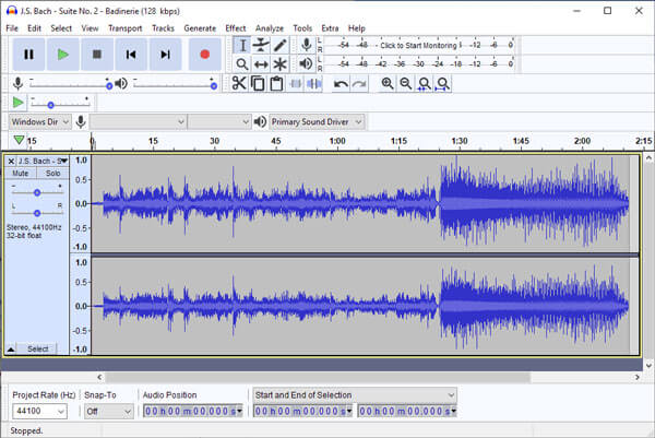 Audacity is one of the most popular