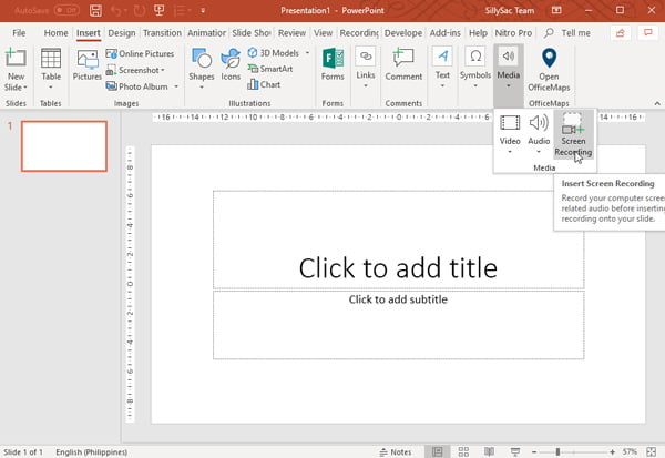 Capturar pantalla con PowerPoint