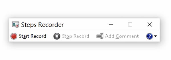 Ανοίξτε το Windows Steps Recorder
