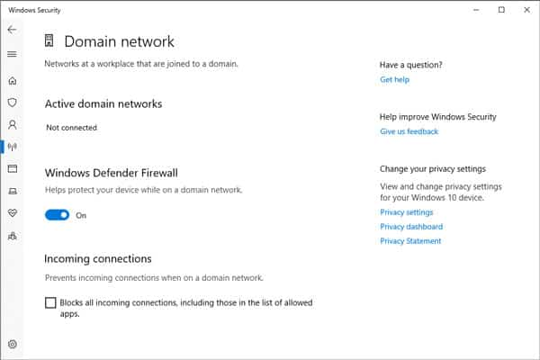 Zapněte bránu firewall systému Windows