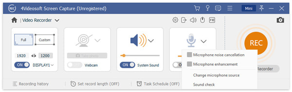 Changer la source du microphone