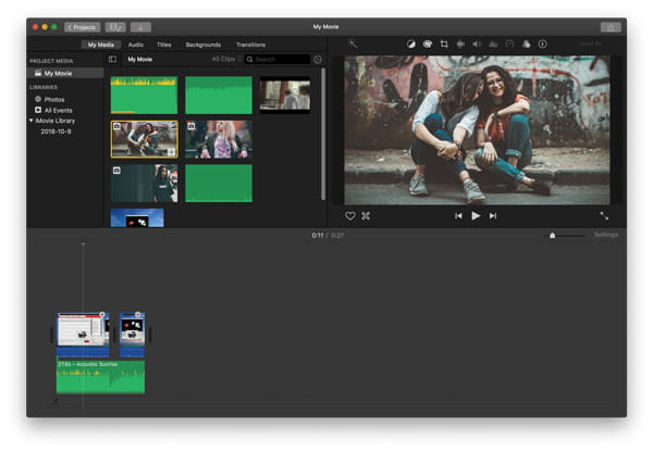 Import to imovie